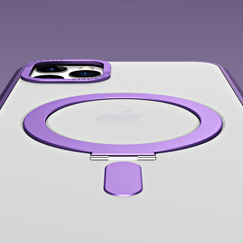 For iPhone 11 Pro 5.8 inch Drop Protection Skin-touch Phone Case Compatible with MagSafe Electroplating Camera Frame Design PC TPU Kickstand Cover For iPhone 11 Pro 5.8 inch Drop Protection Skin-touch Phone Case Compatible with MagSafe Electroplating Camera Frame Design PC TPU Kickstand Cover
